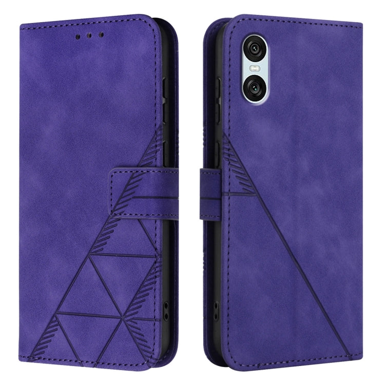 For Sony Xperia 10 VI Crossbody 3D Embossed Flip Leather Phone Case