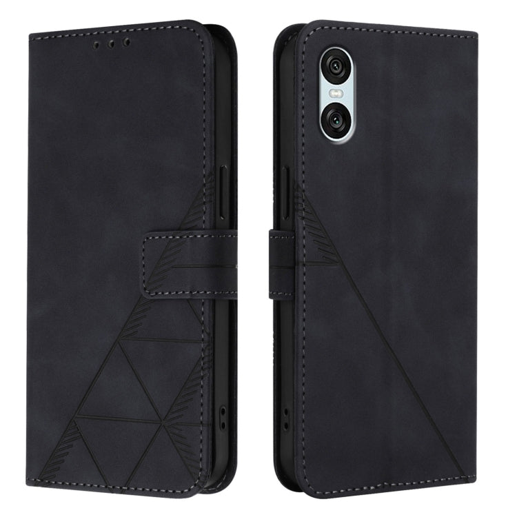 For Sony Xperia 10 VI Crossbody 3D Embossed Flip Leather Phone Case
