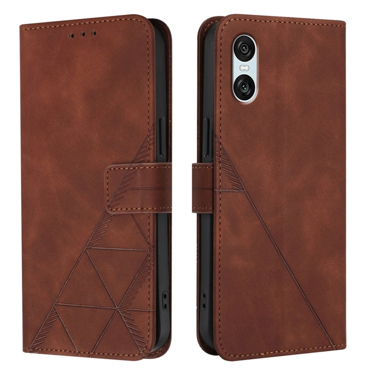For Sony Xperia 10 VI Crossbody 3D Embossed Flip Leather Phone Case
