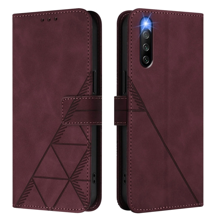 For Sony Xperia 10 IV Crossbody 3D Embossed Flip Leather Phone Case