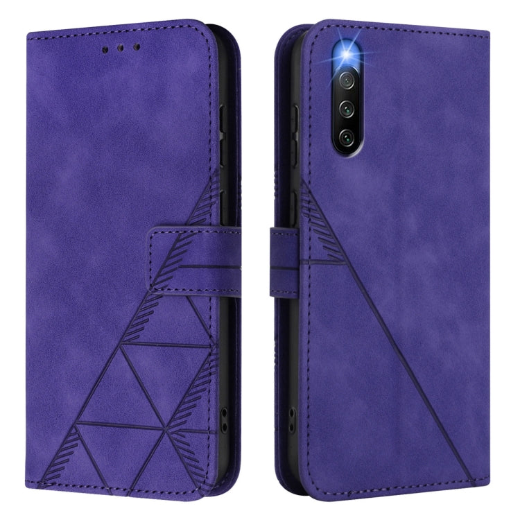 For Sony Xperia 10 IV Crossbody 3D Embossed Flip Leather Phone Case