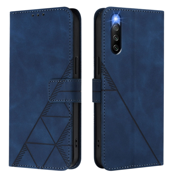 For Sony Xperia 10 IV Crossbody 3D Embossed Flip Leather Phone Case