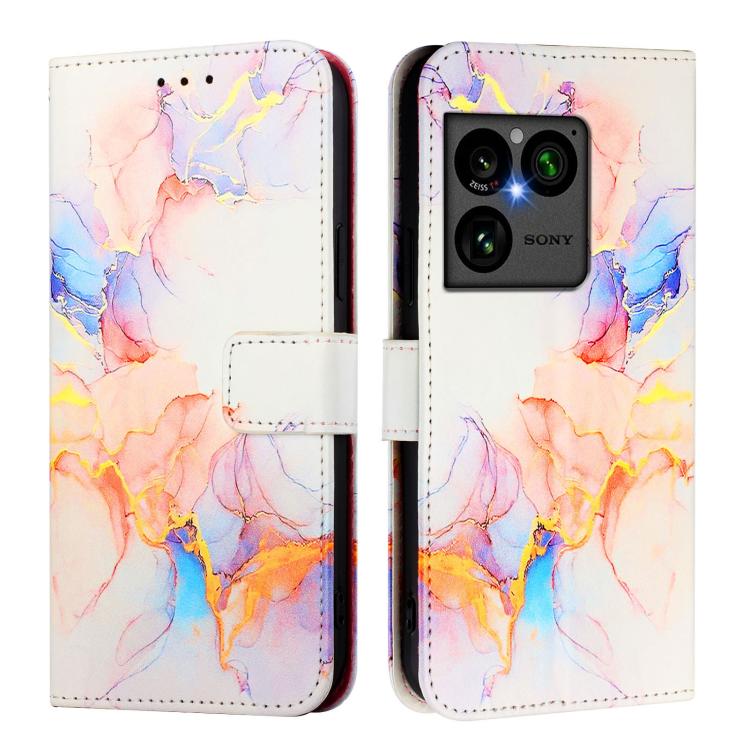 For Sony Xperia 1 VIII PT003 Marble Pattern Flip Leather Phone Case