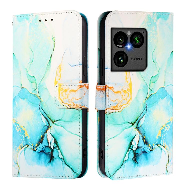 For Sony Xperia 1 VIII PT003 Marble Pattern Flip Leather Phone Case