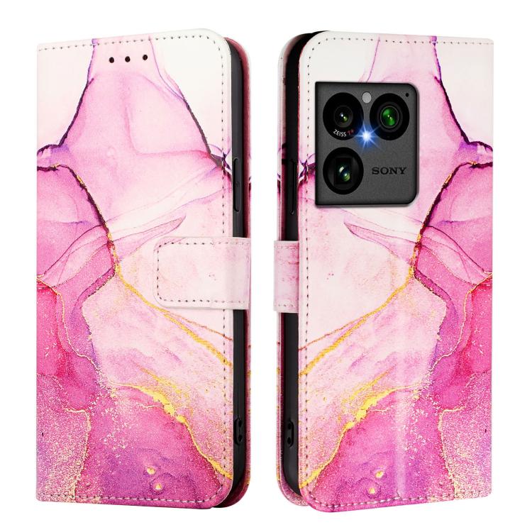 For Sony Xperia 1 VIII PT003 Marble Pattern Flip Leather Phone Case