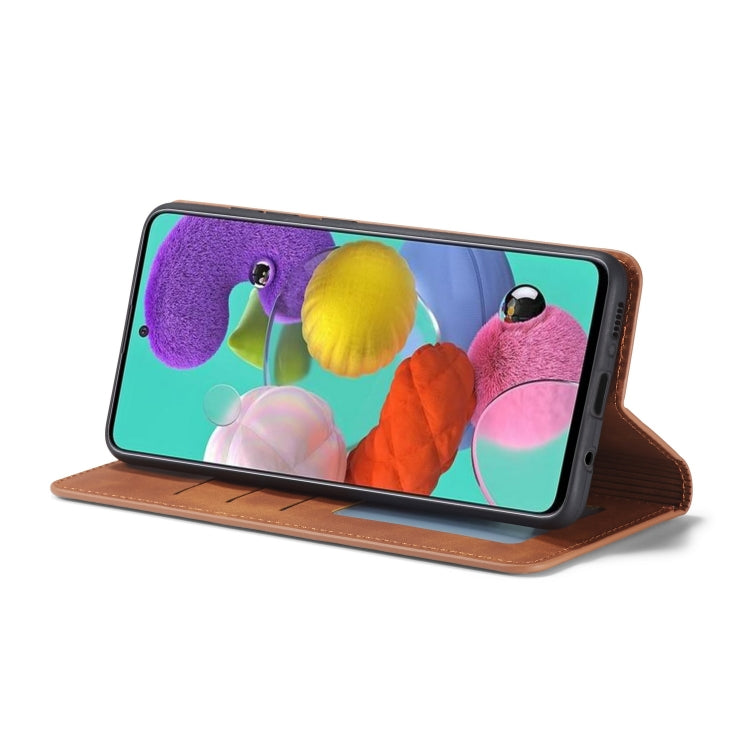 For Samsung Galaxy A41 Forwenw Dream Series Oil Edge Strong Magnetism Horizontal Flip Leather Case with Holder & Card Slots & Wallet & Photo Frame