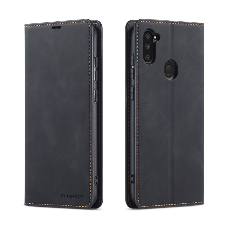 For Samsung Galaxy A11 Forwenw Dream Series Oil Edge Strong Magnetism Horizontal Flip Leather Case with Holder & Card Slots & Wallet & Photo Frame