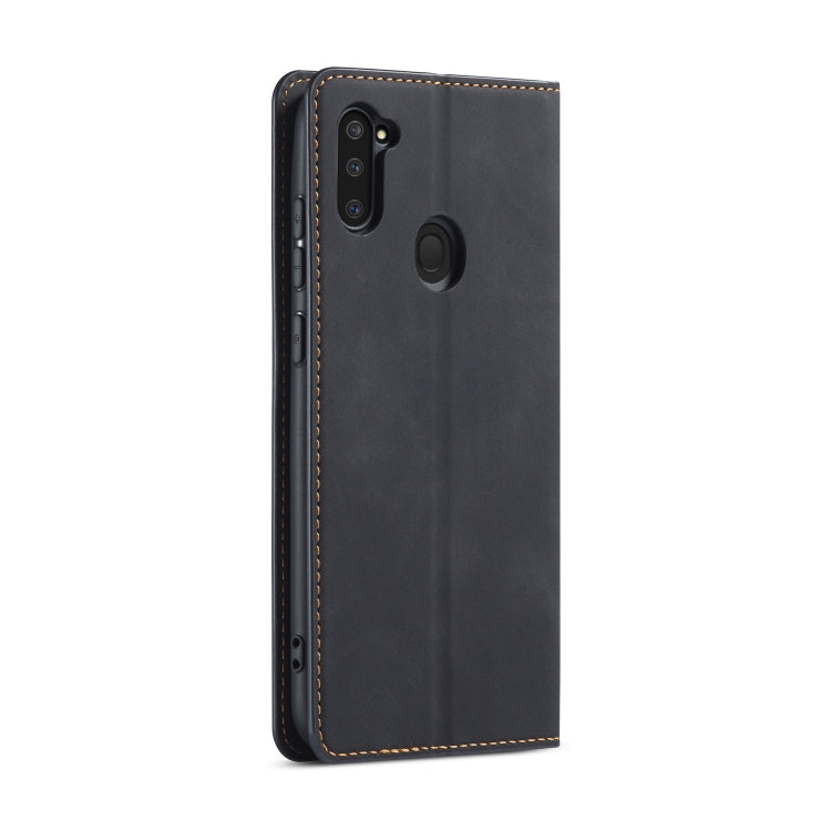 For Samsung Galaxy A11 Forwenw Dream Series Oil Edge Strong Magnetism Horizontal Flip Leather Case with Holder & Card Slots & Wallet & Photo Frame