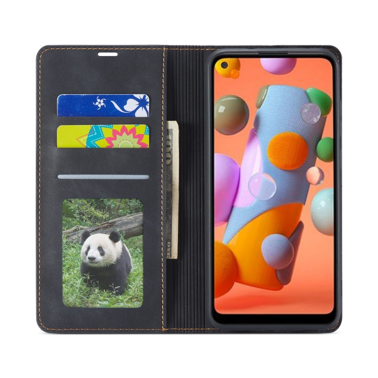 For Samsung Galaxy A11 Forwenw Dream Series Oil Edge Strong Magnetism Horizontal Flip Leather Case with Holder & Card Slots & Wallet & Photo Frame