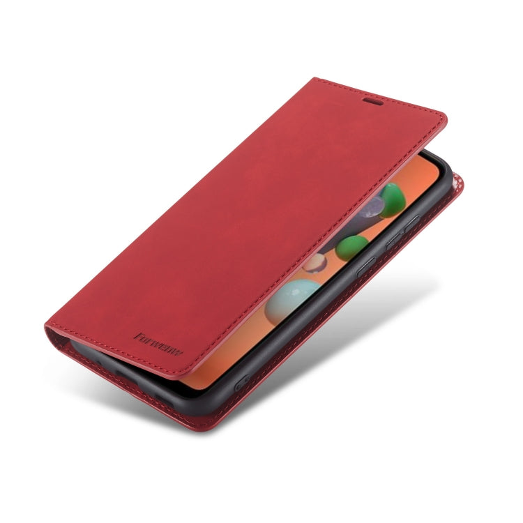 For Samsung Galaxy A11 Forwenw Dream Series Oil Edge Strong Magnetism Horizontal Flip Leather Case with Holder & Card Slots & Wallet & Photo Frame
