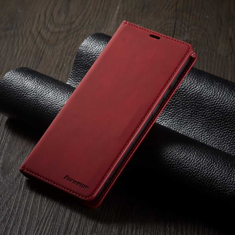 For Samsung Galaxy A11 Forwenw Dream Series Oil Edge Strong Magnetism Horizontal Flip Leather Case with Holder & Card Slots & Wallet & Photo Frame