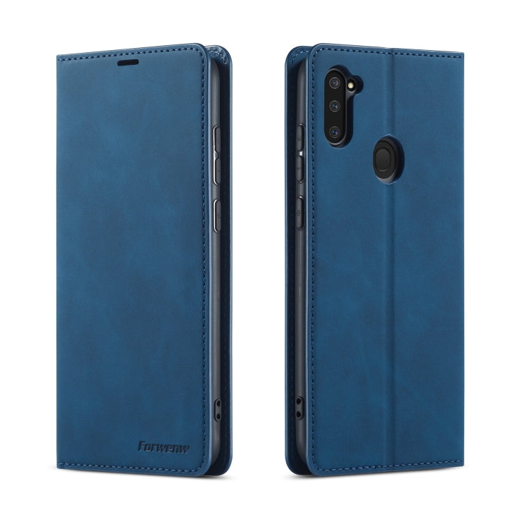 For Samsung Galaxy A11 Forwenw Dream Series Oil Edge Strong Magnetism Horizontal Flip Leather Case with Holder & Card Slots & Wallet & Photo Frame
