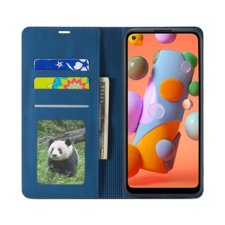 For Samsung Galaxy A11 Forwenw Dream Series Oil Edge Strong Magnetism Horizontal Flip Leather Case with Holder & Card Slots & Wallet & Photo Frame