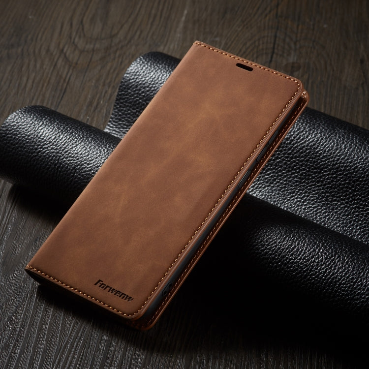 For Samsung Galaxy A11 Forwenw Dream Series Oil Edge Strong Magnetism Horizontal Flip Leather Case with Holder & Card Slots & Wallet & Photo Frame