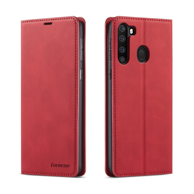 For Samsung Galaxy A21 Forwenw Dream Series Oil Edge Strong Magnetism Horizontal Flip Leather Case with Holder & Card Slots & Wallet & Photo Frame