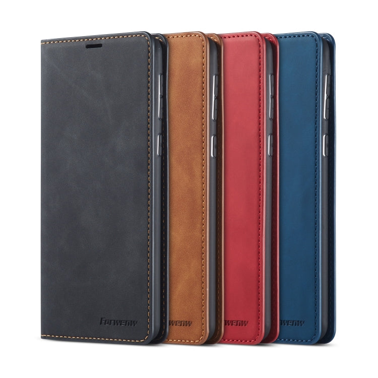 For Samsung Galaxy A21 Forwenw Dream Series Oil Edge Strong Magnetism Horizontal Flip Leather Case with Holder & Card Slots & Wallet & Photo Frame