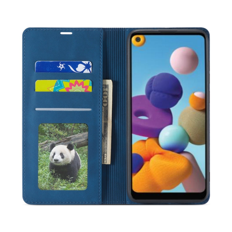 For Samsung Galaxy A21 Forwenw Dream Series Oil Edge Strong Magnetism Horizontal Flip Leather Case with Holder & Card Slots & Wallet & Photo Frame