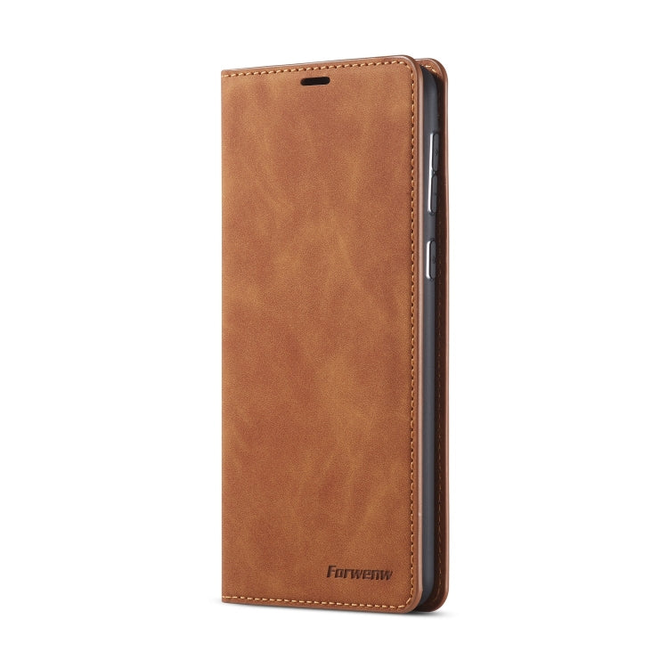 For Samsung Galaxy A21 Forwenw Dream Series Oil Edge Strong Magnetism Horizontal Flip Leather Case with Holder & Card Slots & Wallet & Photo Frame