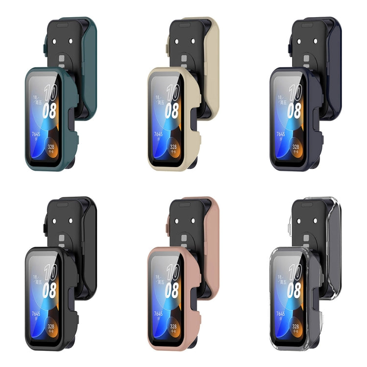 For Huawei Band 8 PC + Tempered Film Integrated Protective Watch Case