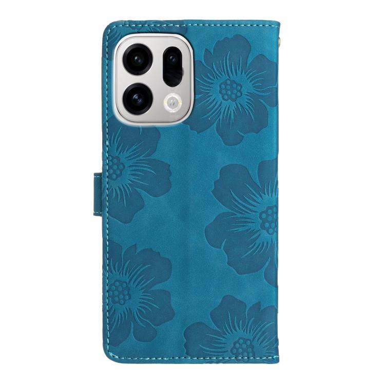 For OPPO Find X9 Pro Flower Embossing Pattern Leather Phone Case