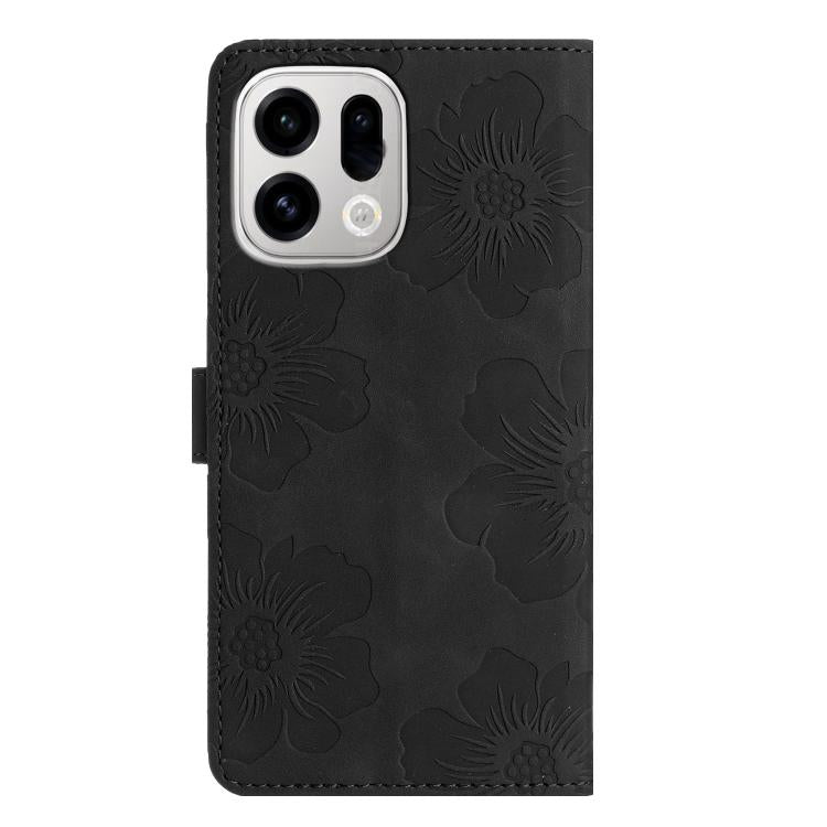 For OPPO Find X9 Pro Flower Embossing Pattern Leather Phone Case