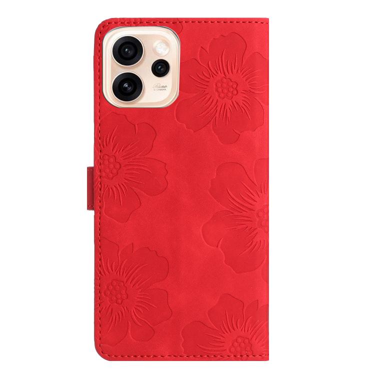For OPPO Reno15 5G Global Flower Embossing Pattern Leather Phone Case