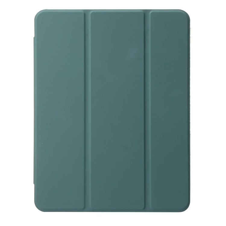 For iPad Pro 13 2025 / 2024 Clear Acrylic 3-Fold Leather Tablet Case