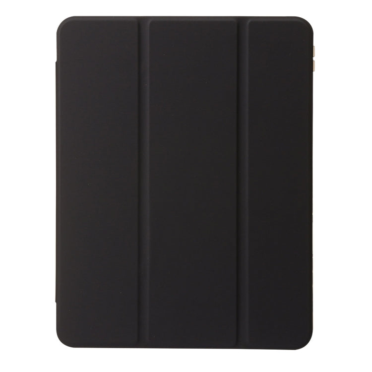 For iPad Pro 11 2025 / 2024 Clear Acrylic 3-Fold Leather Tablet Case