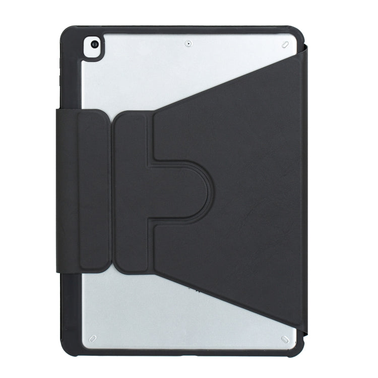 For iPad 10th Gen 10.9 2022 F10BS 360 Rotation Acrylic Transparent Bluetooth Keyboard Leather Case With Backlight