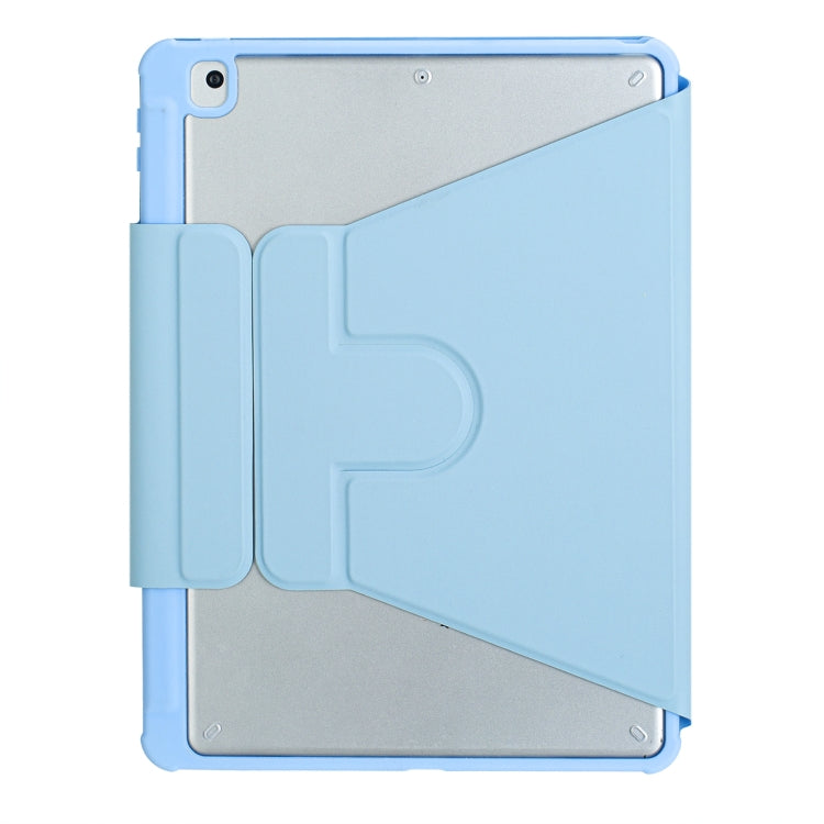 For iPad 10th Gen 10.9 2022 F10BS 360 Rotation Acrylic Transparent Bluetooth Keyboard Leather Case With Backlight