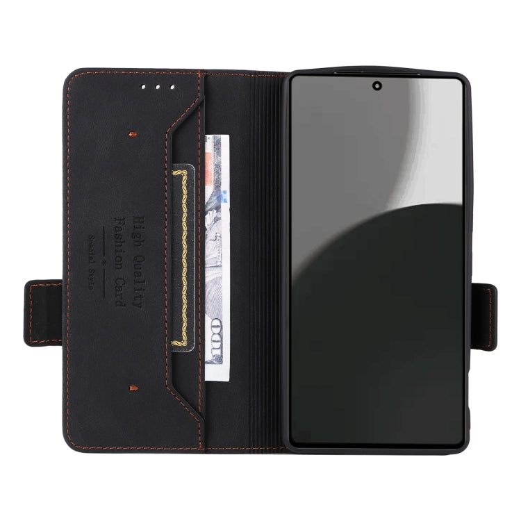 For Sharp Aquos R9 Pro Magnetic Clasp Leather Phone Case