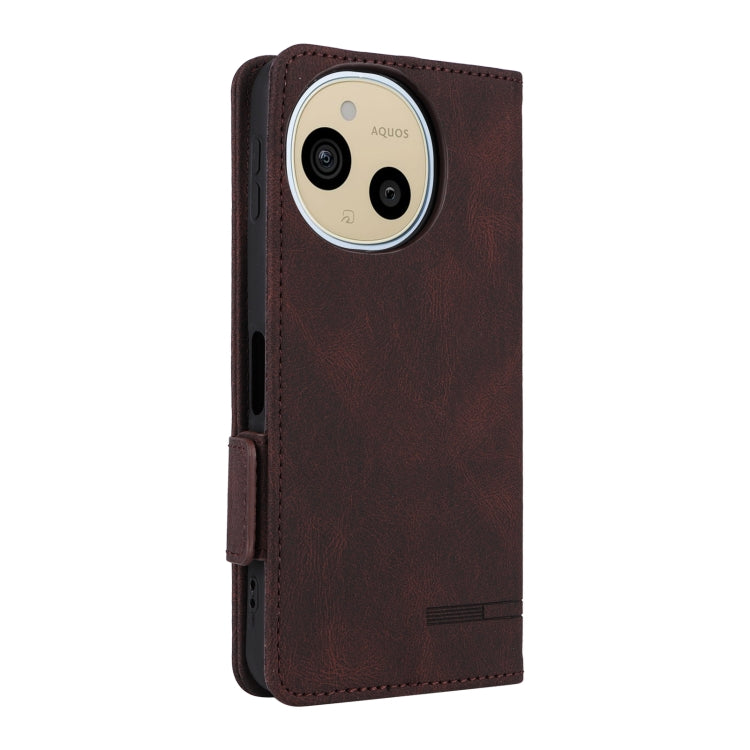 For Sharp Aquos Sense9 Magnetic Clasp Leather Phone Case