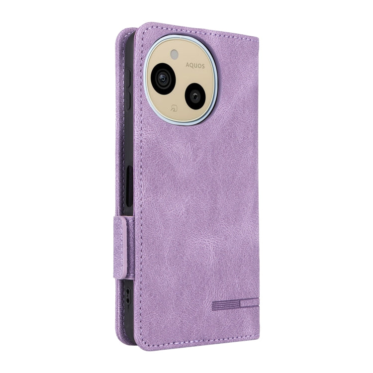 For Sharp Aquos Sense9 Magnetic Clasp Leather Phone Case