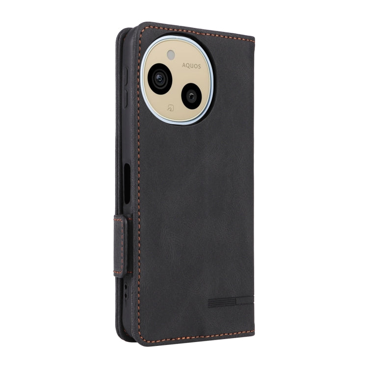 For Sharp Aquos Sense9 Magnetic Clasp Leather Phone Case