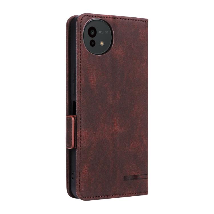 For Sharp Aquos wish5 Magnetic Clasp Leather Phone Case
