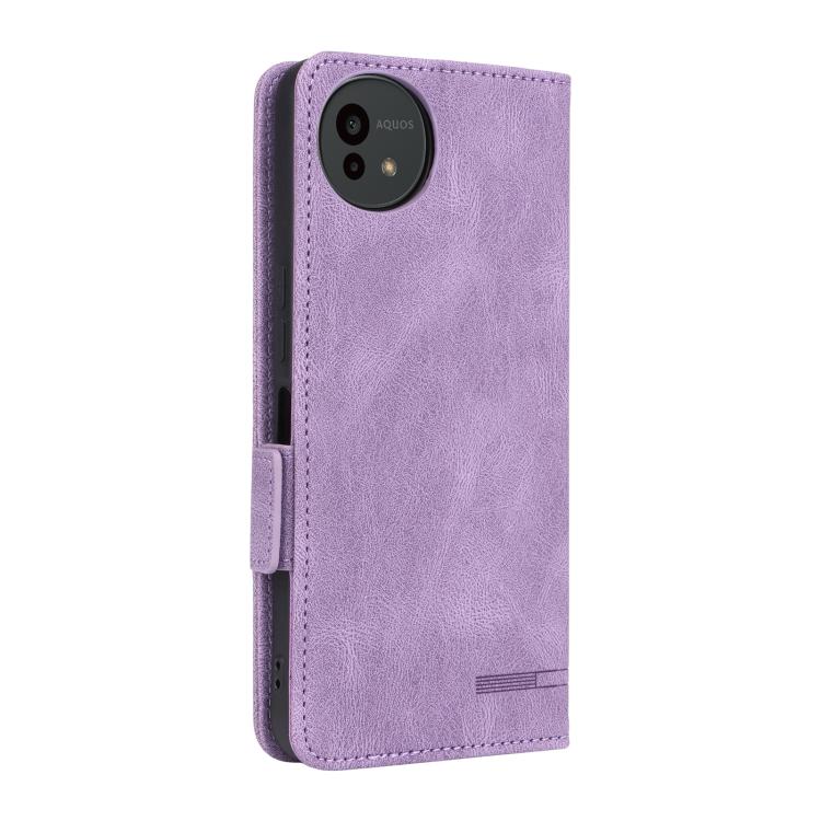 For Sharp Aquos wish5 Magnetic Clasp Leather Phone Case