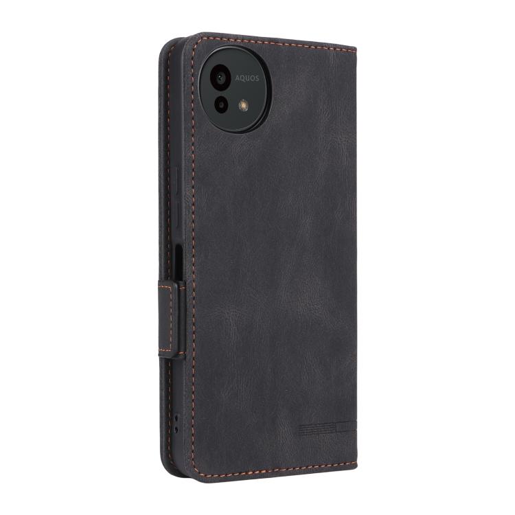 For Sharp Aquos wish5 Magnetic Clasp Leather Phone Case
