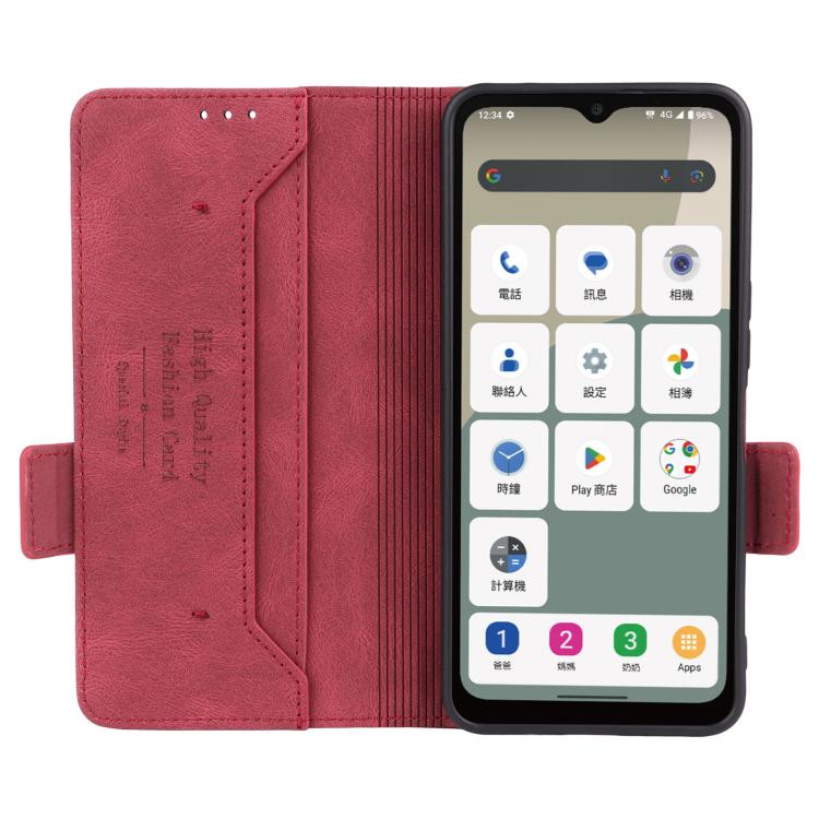 For Sharp Aquos wish5 Magnetic Clasp Leather Phone Case