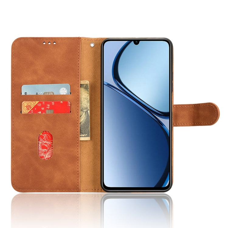 For Realme C63 / C61 Skin Feel Magnetic Flip Leather Phone Case