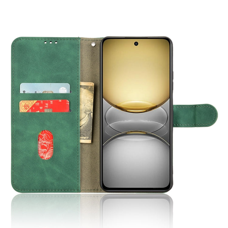 For Realme C75 4G Skin Feel Magnetic Flip Leather Phone Case