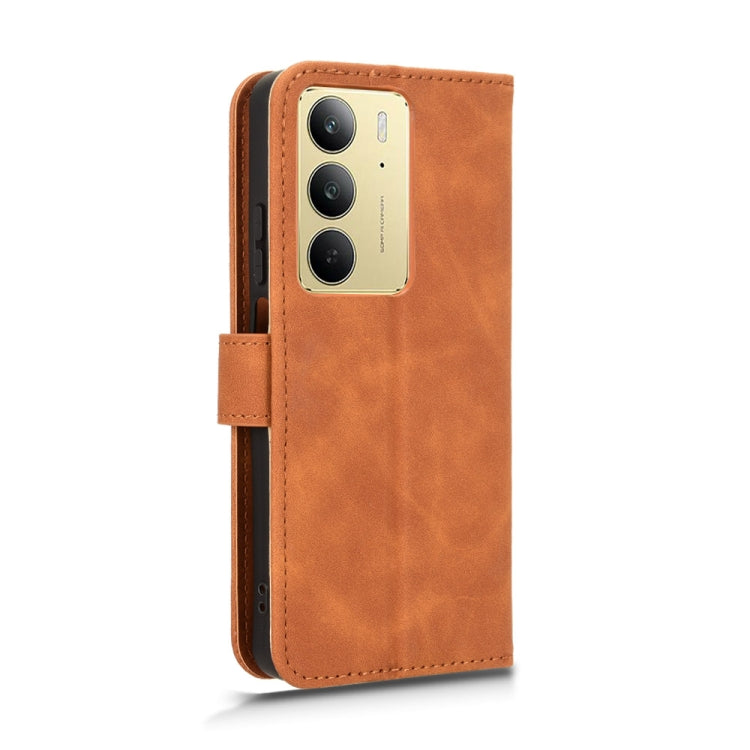 For Realme C75 4G Skin Feel Magnetic Flip Leather Phone Case