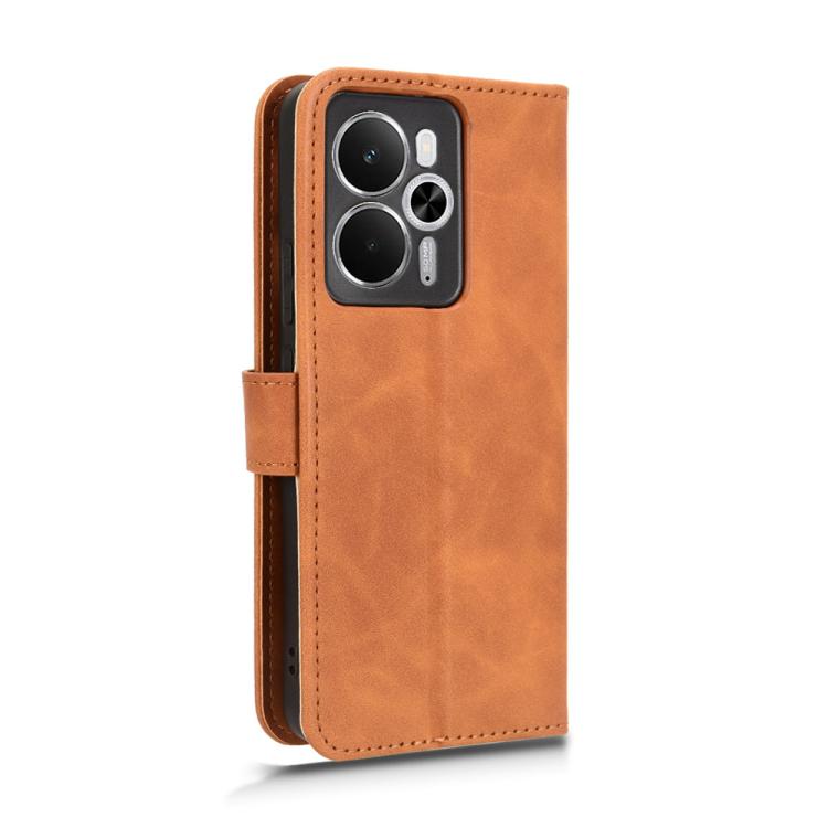 For Realme 14 5G Skin Feel Magnetic Flip Leather Phone Case