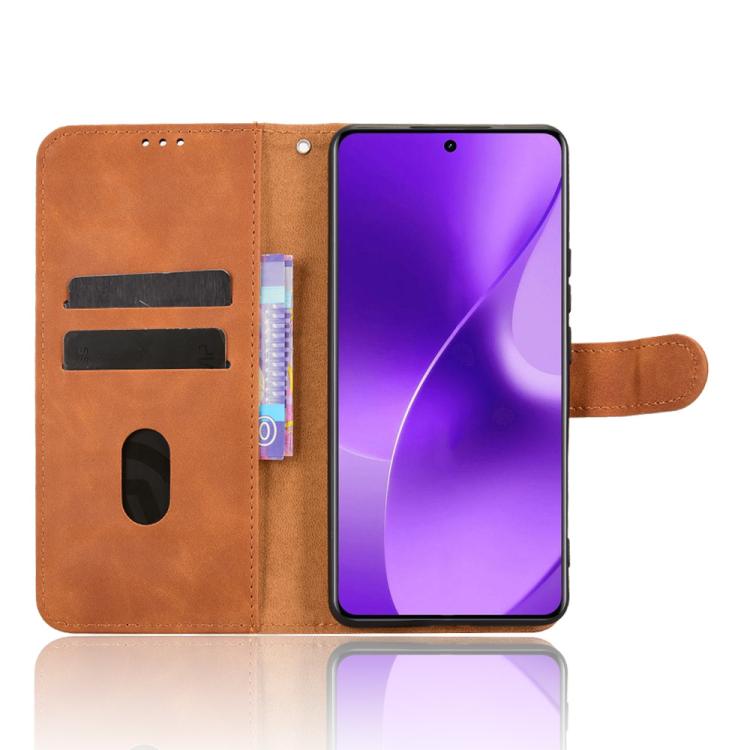For Realme 15 5G Global Skin Feel Magnetic Flip Leather Phone Case