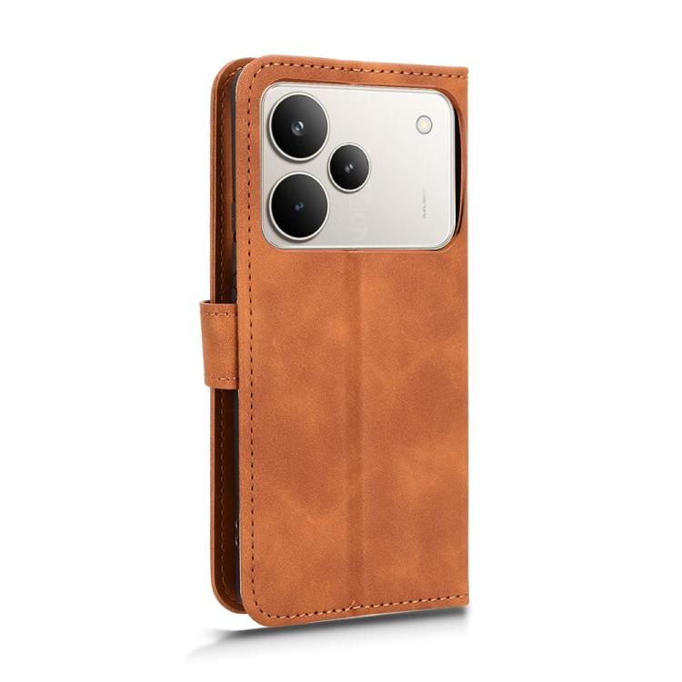 For Realme P4 5G Skin Feel Magnetic Flip Leather Phone Case