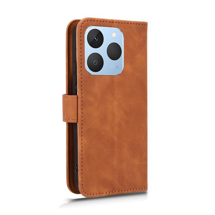 For Realme 15T 5G Skin Feel Magnetic Flip Leather Phone Case
