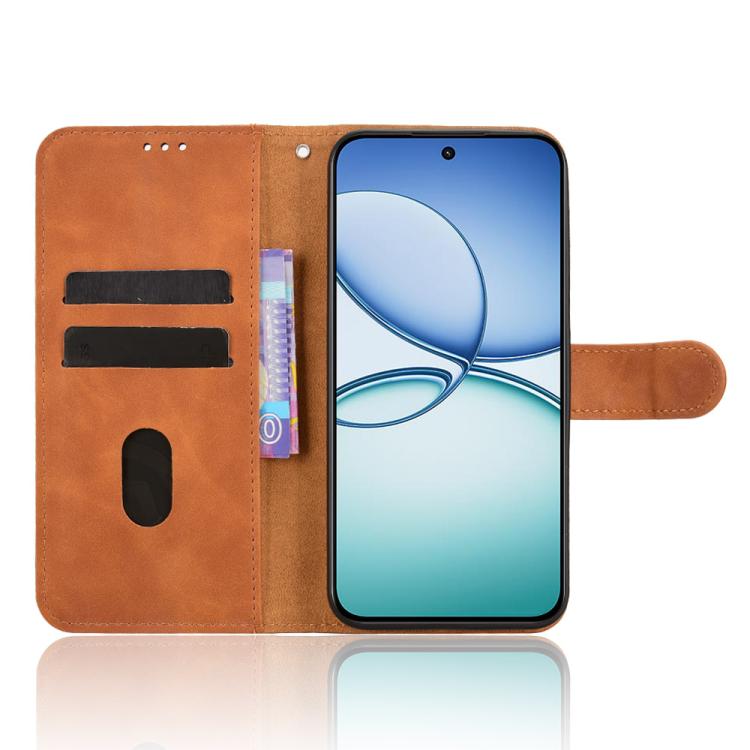 For Realme 15T 5G Skin Feel Magnetic Flip Leather Phone Case
