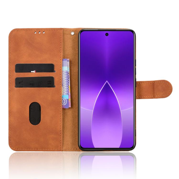 For Realme 15 SEA Skin Feel Magnetic Flip Leather Phone Case