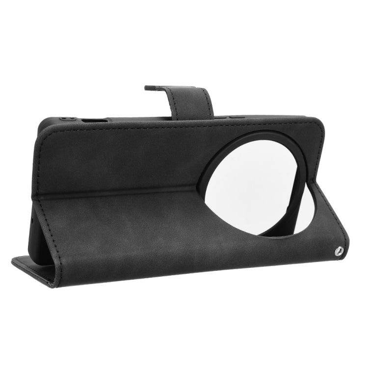 For Sharp Aquos R9 Skin Feel Magnetic Flip Leather Phone Case