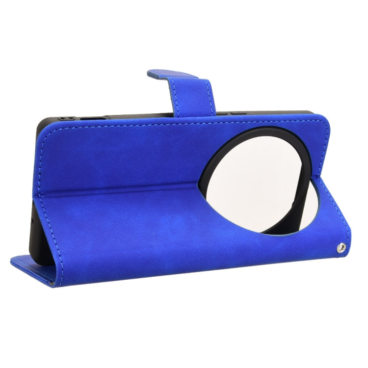 For Sharp Aquos R9 Skin Feel Magnetic Flip Leather Phone Case