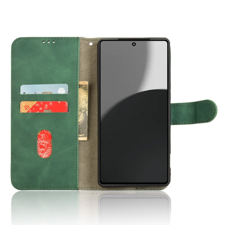 For Sharp Aquos R9 Skin Feel Magnetic Flip Leather Phone Case